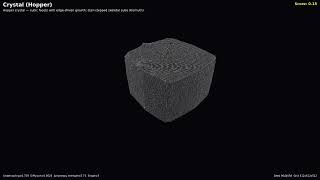 Crystal (Hopper) — 3D Cellular Automata Simulation