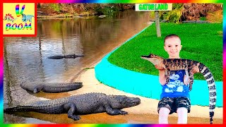 Кормим живого КРОКОДИЛА на ФЕРМЕ крокодилов Gatorland в США 🐊