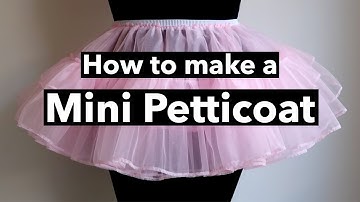 How to make a Mini Petticoat Tutorial | DIY Cosplay Skirt