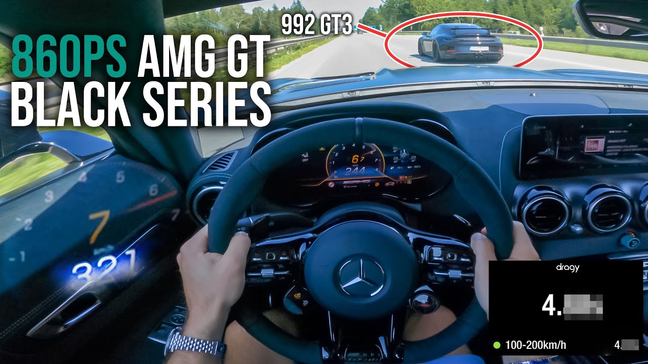 860PS AMG GT BLACK SERIES | Wie schnell ist er? | 321km/h AUTOBAHN, Sound, 100-200km/h