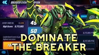 TOP 50 RUN FOR BREAKER SCORPION EVENT - Tips and Gameplay Marvel Strike Force