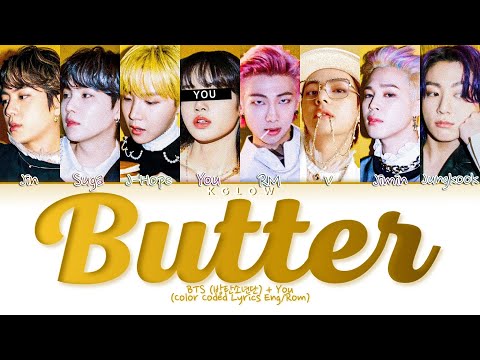Karaoke BTS 방탄소년단 BUTTER Color Coded Lyrics Eng 8 Members 