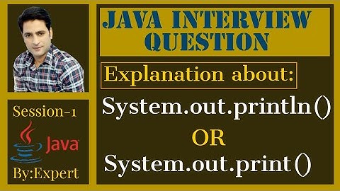 Java Interview Question | About : System.out.println() | In Hindi