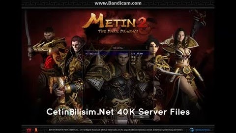 CetinBilisim.Net 40K Server Files Official Karakter Seçim Ekranı