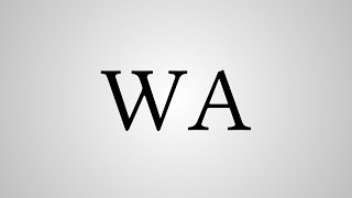 What Does "WA" Stand For?