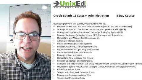 Solaris 11.4 System Administration 1- Introduction
