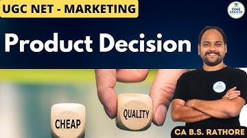 Product Decisions |Part 02|Marketing Management |Unit 08 |UGC NET|Commerce|CA B S Rathore@OneExam.in