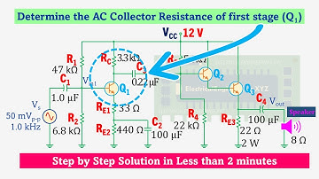 Class A Power Amplifier AC Collector Resistance Calculations