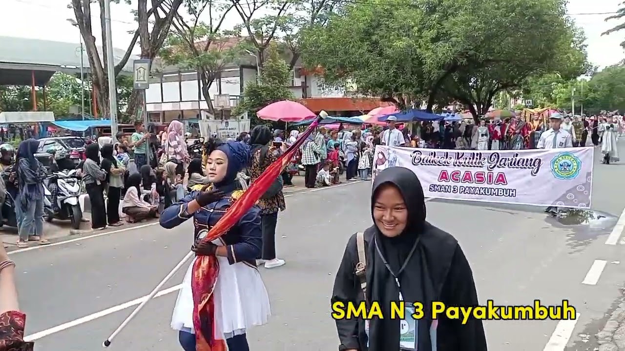 🌟🎉Marching band SMA N 3 Payakumbuh dalam memeriahkan HUT RI ke 78 Kota Payakumbuh 🌟