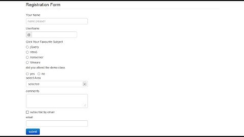 Bootstrap Forms Tutorial