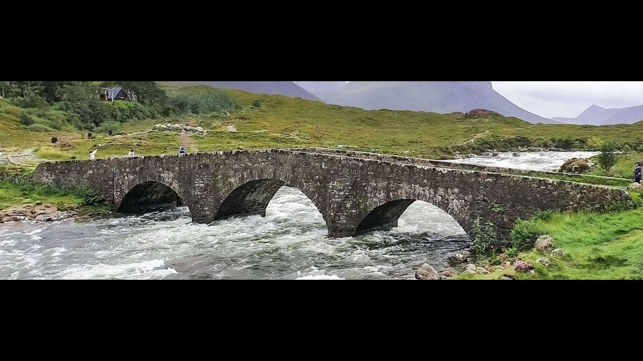 Sligachan River And Bridge On History Visit To Isle Of Skye Inner Hebrides Scotland