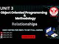 Object Oriented Programming & Methodology UNIT 3 | AL/AD/CY/CS- 305 | 3rd Sem | ONE SHOT | #rgpv