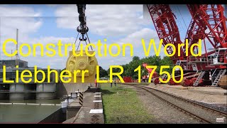 Crawler crane Liebherr LR 1750 400 ton generator tandem lift