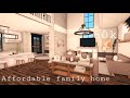 Roblox bloxburg  affordable family home 50k  house build