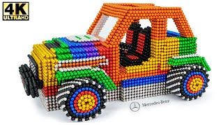 DIY - How To Make Mercedes G Class Pickup Truck with Magnetic Balls Satisfying - DIY Colorful 4K