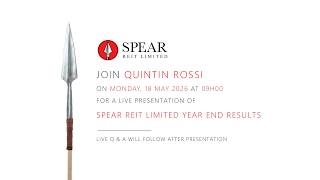 Spear REIT Limited | Year End Financial Results | February 2026
