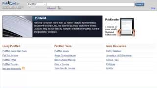 Finding Articles in PubMed