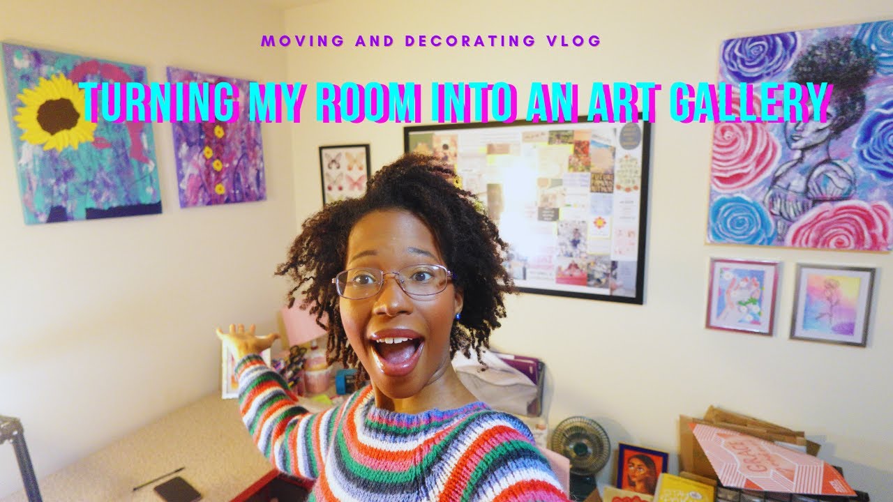 I Turned My Room Into An Art Gallery! - YouTube