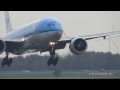 Klm  boeing 777200  phbqh  landing  amsterdam airport