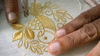 Kerala style machine embroidery design