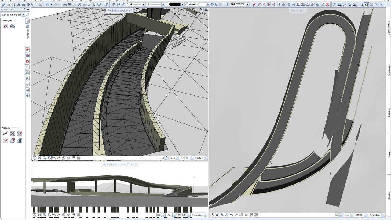 ALLPLAN Add On Baugrube - Aushub Rampe