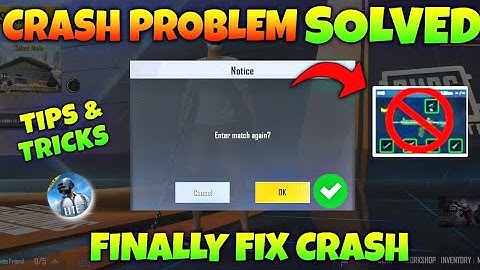FINALLY CRASH PROBLEM FIX || PUBG MOBILE LITE ||🔴LIVE PROOF
