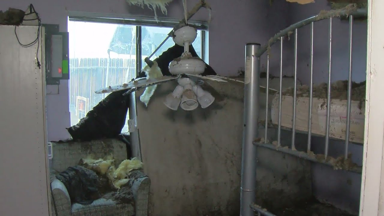 House catches fire after man loses control of backyard weed-burning