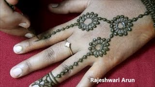 Easy Latest Mehndi Design For Back Hands * Simple Jewellery Mehndi Design 2018 * New Henna Design