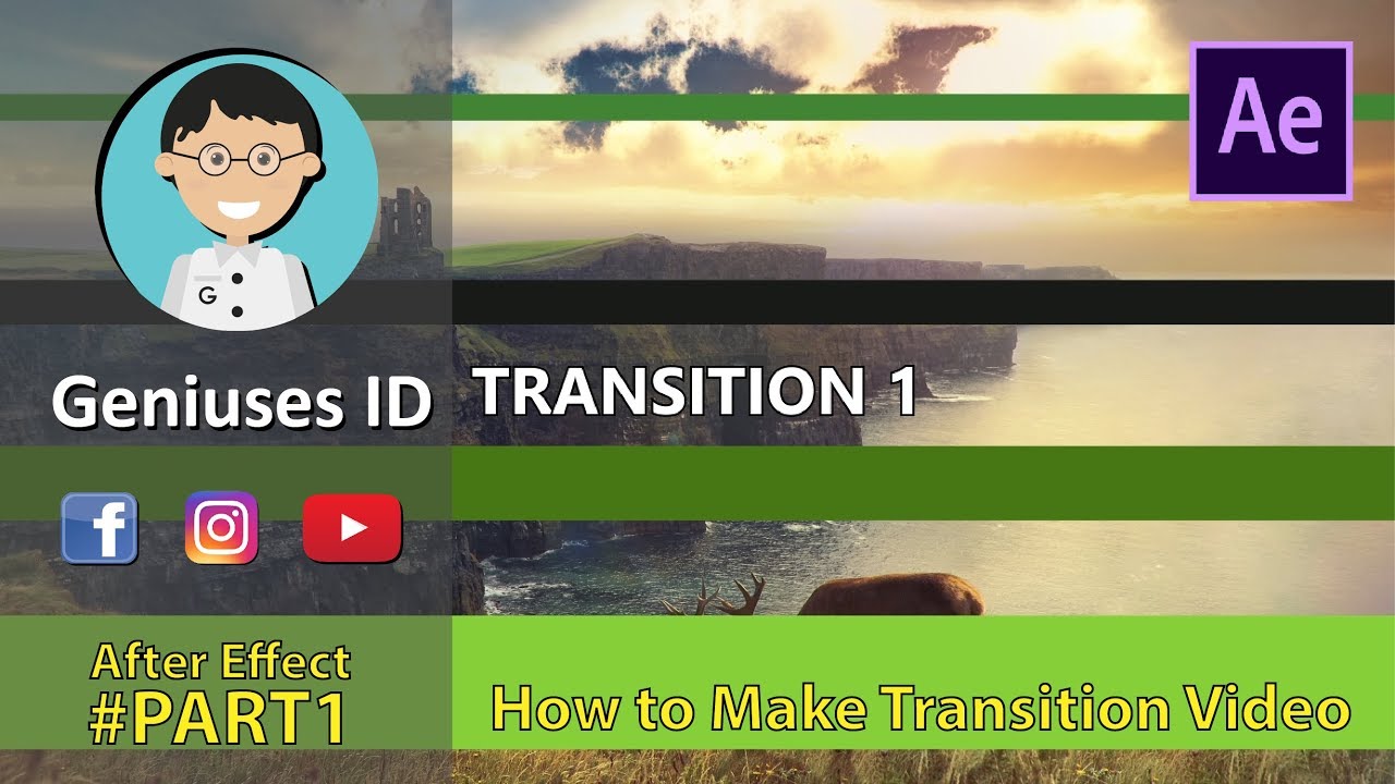 How to Make Transition Video || After Effect Tutorial Part 1 - Geniuses ...