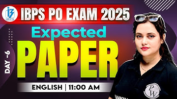 IBPS PO Preparation 2025 | IBPS PO English Expected Paper | by Rupam Ma