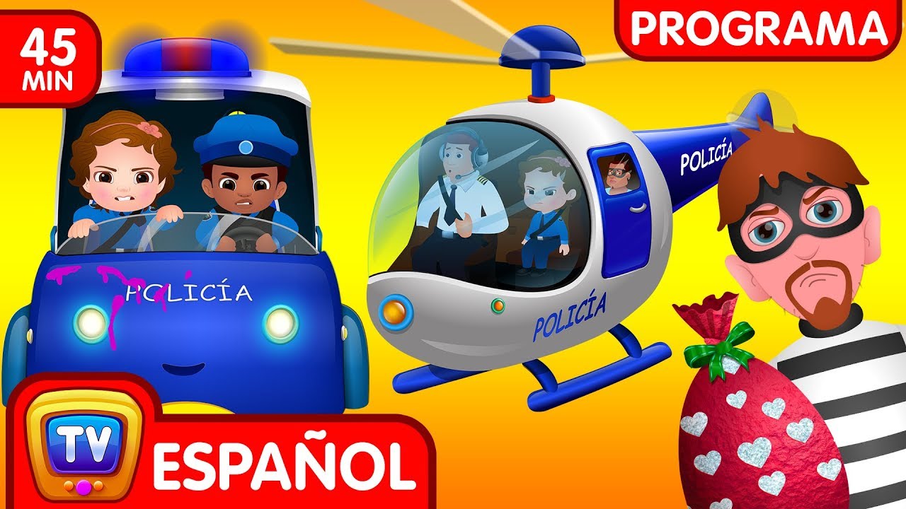 ⁣ChuChu TV Huevos Sorpresas de Policías – Episodio 04 - La persecución en Helicóptero (Colección)