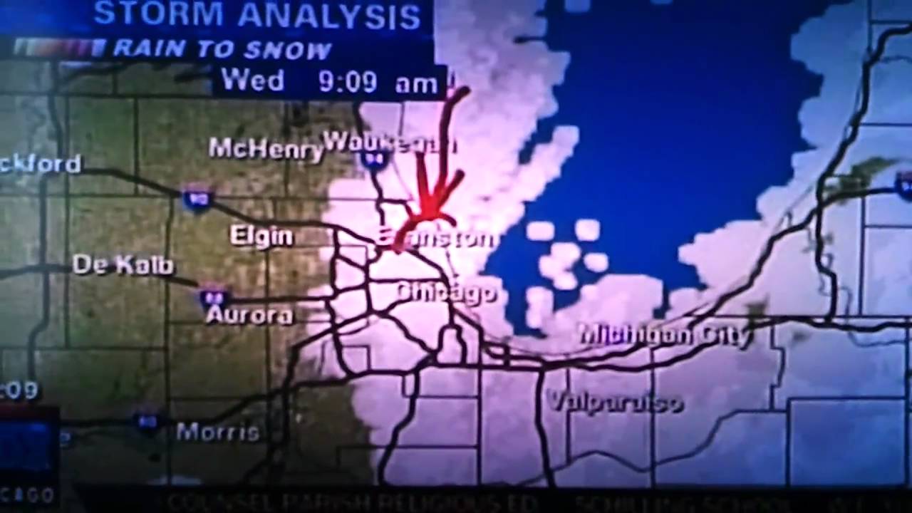 Mark Strehl Telestrator Weather Dong FOX Chicago Blizzard