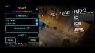 Mod menu payback 2 no multiplayerCheats code 16👈
