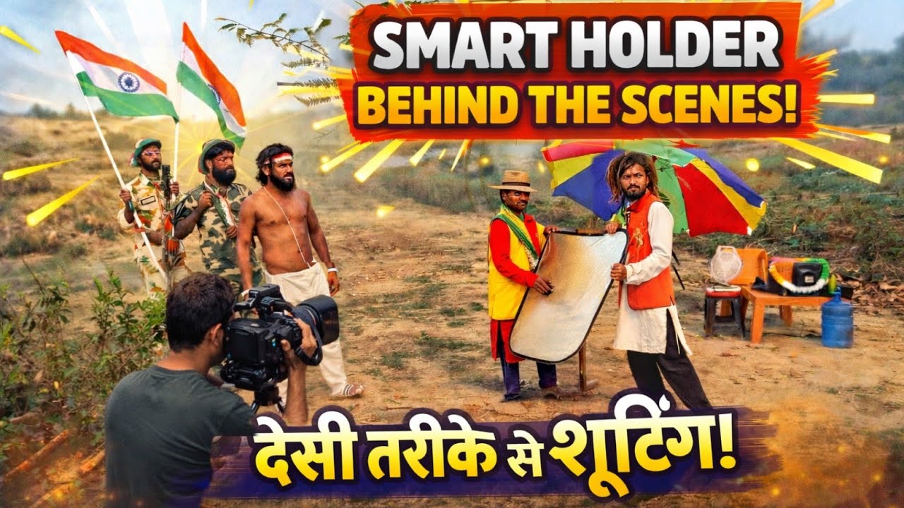 Republic Day Shooting 😂| Behind the scene | Smart Holder  Full Drama | Comedy BTS 