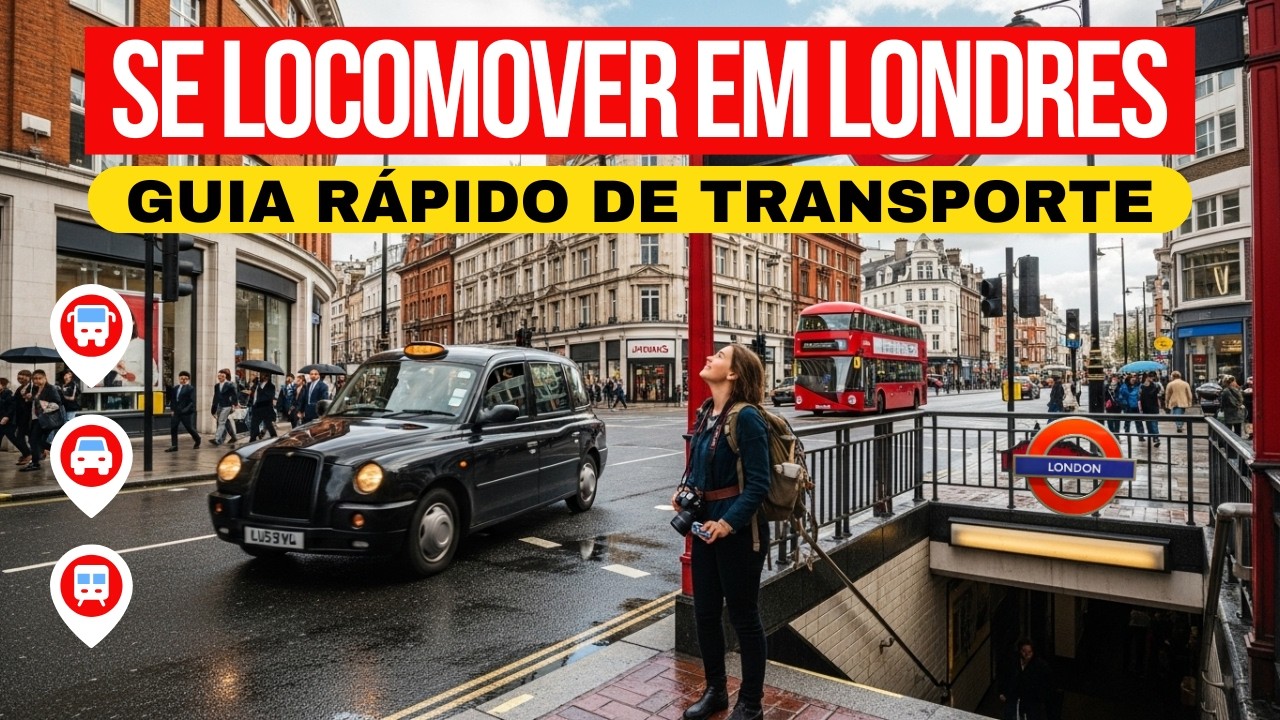 Como se Locomover em Londres (DOMINE o Transporte Público) | Guia Completo 2025