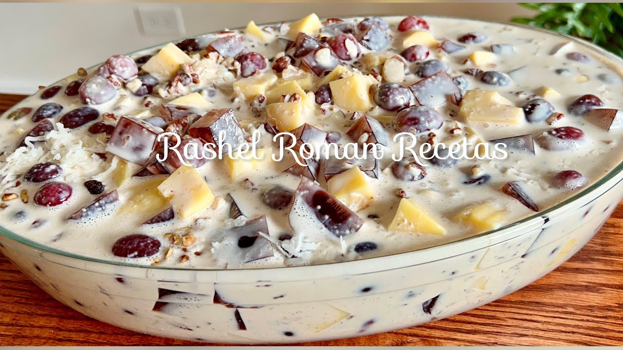 Postre con gelatina y frutas /sobremes fácil 😋