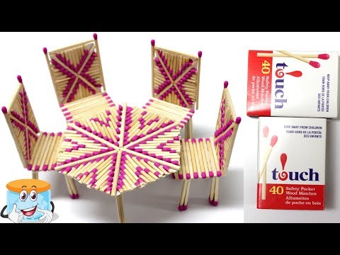 Поделки из Спичек: Как Сделать Стол и Стулья Своими Руками Поделки из Спичек: Как Сделать Стол и Стулья Своими Руками