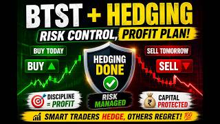 BTST Strategy With Hedging ⚡ Smart Traders Ye Galti Nahi Karte #trading #strategy