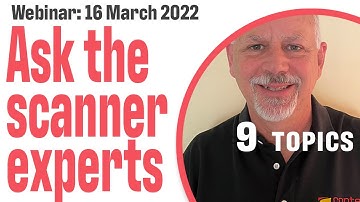 Webinar: Ask the scanner experts, March 2022 – Contex Large format scanning