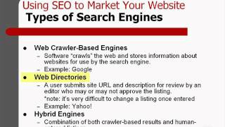 Using SEO to Market Your Website Part 2