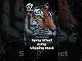Spray Effect using Clipping Mask #graphics #photoshop #photoeffect  #sparypaint @CreativeFrndz