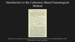 An Introduction to the Coherence Based Genealogical Method (CBGM) F35 Coherence In Pre Genealogical Data Ep 5
