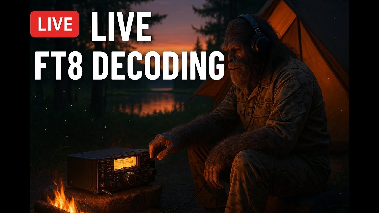 LIVE FT8 Decoding on 21.074 MHz – Real-Time Ham Radio Signals (20m Band)