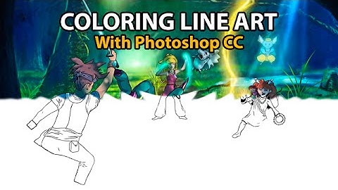 COLORING Line Art with Photoshop - Tutorial