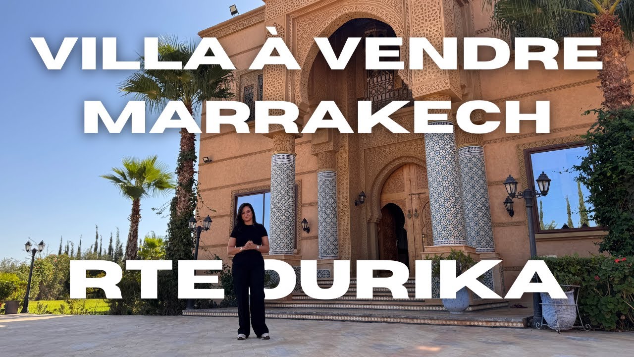 Villa de Luxe à Vendre à Marrakech | Élégance, Confort et Technologie sur la Route de l’Ourika