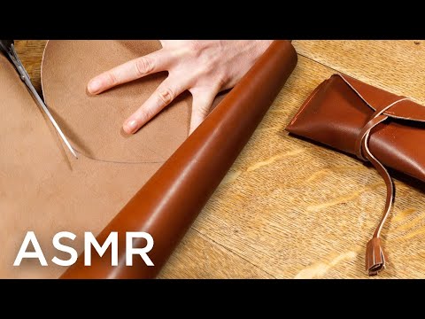 How to make a leather glasses case in 3 mins | DIY ASMR