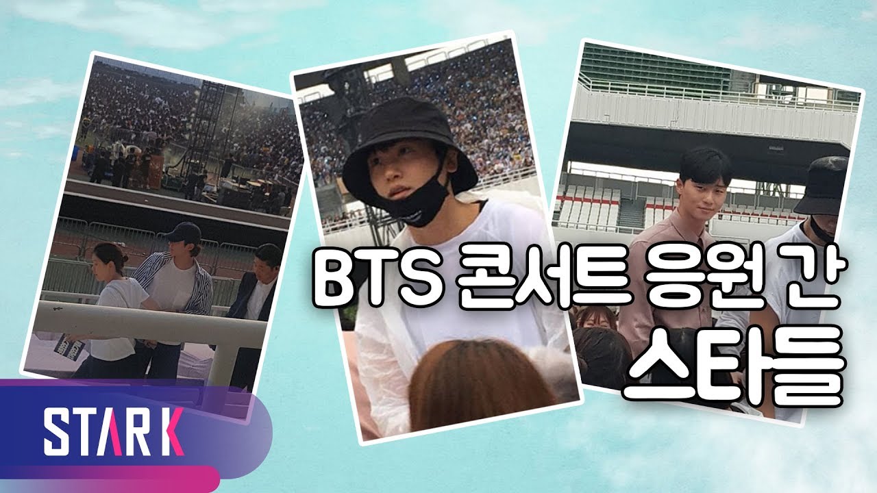 방탄소년단 콘서트 응원간 스타들 (BTS ‘LOVE YOURSELF’ Cheer for Concert Star's) - YouTube