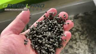 Greenlandplast GLAP120 waste PP Raffia woven bag recycling pelletizing line double stage