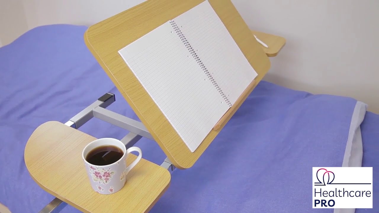 NRS Adjustable Tilting Over Bed/Chair Table Taking a closer look