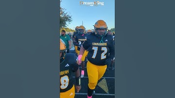 Ed White Commanders walking in the gate to play Oakleaf Knights